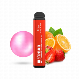 Pod Descartável Nikbar 1000 Puffs - 5% - Strawberry Orange Bubblegum