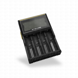 Carregador de Bateria Vape Cigarro Eletrônico - Nitecore - 4 Baterias - D4 EU