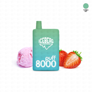 Pod Descartável Vfeel Box Iceberg 8000 Puffs – 5% – Strawberry Ice Cream