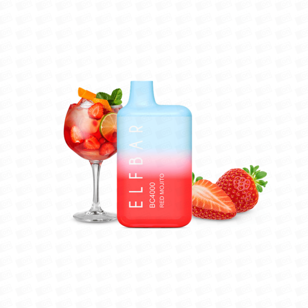 Pod Descártavel Elfbar BC 4000 Puffs - 5% - Red Mojito