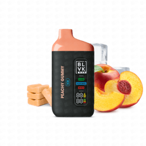 Pod Descártavel BLVK Bar 20000 Puffs - 5% - Peach Gummy Ice