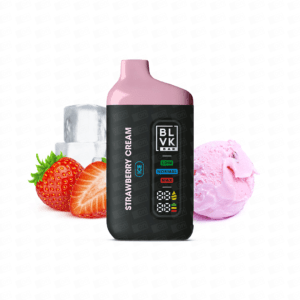 Pod Descártavel BLVK Bar 20000 Puffs - 5% - Strawberry Cream Ice