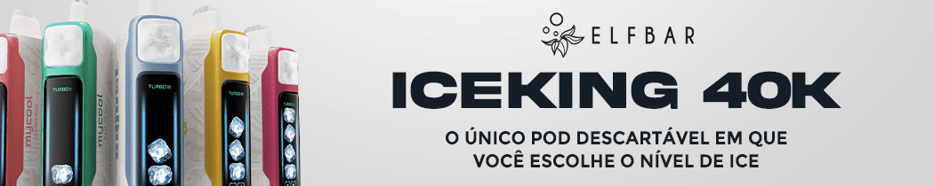 Elfbar Ice King 40.000 Puffs: O Único Pod Descartável em Que Você Escolhe o Nível de Ice